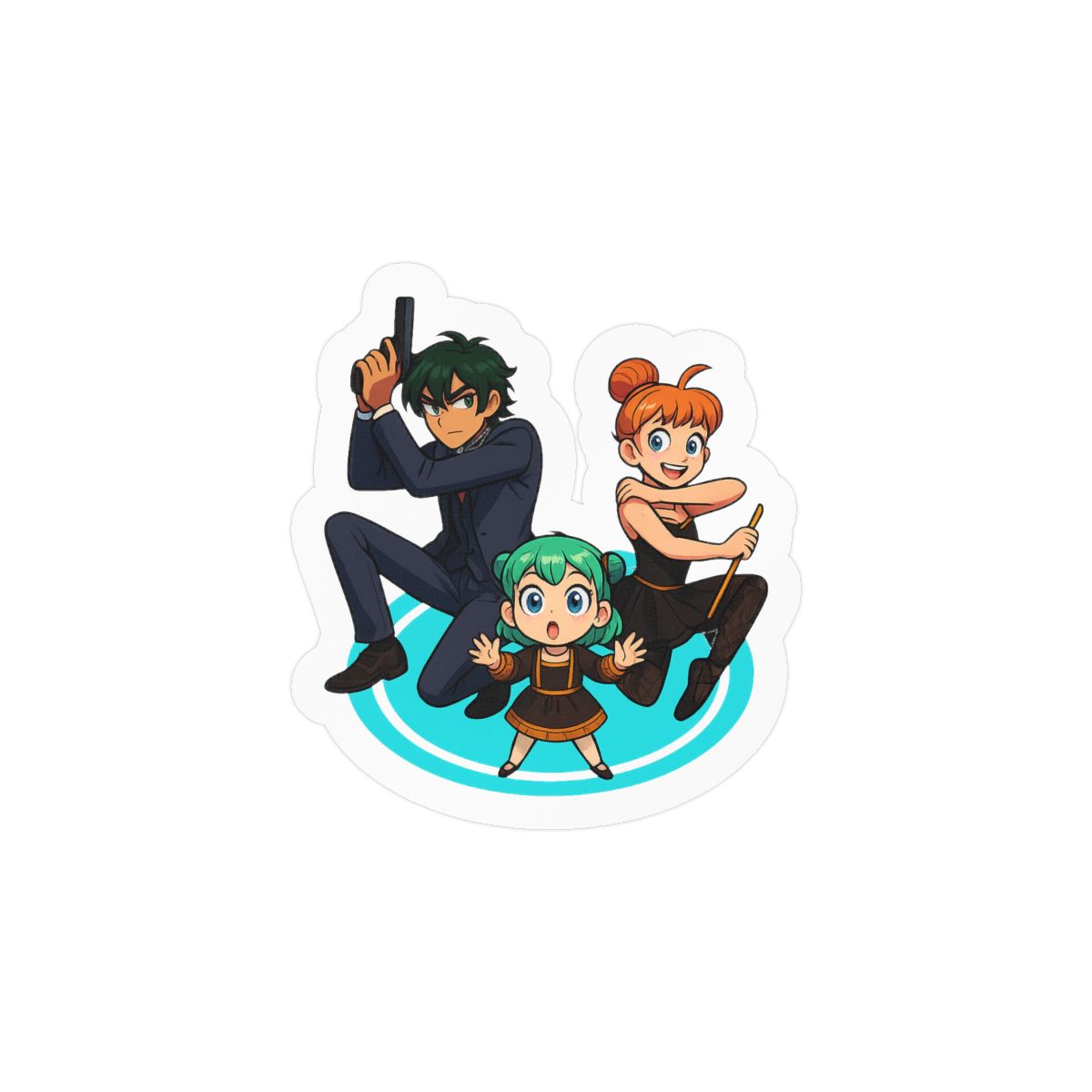 Spy X Tutu Sticker | Cute Spy Ballet Vinyl Decal - alternate angle 3, merchandise