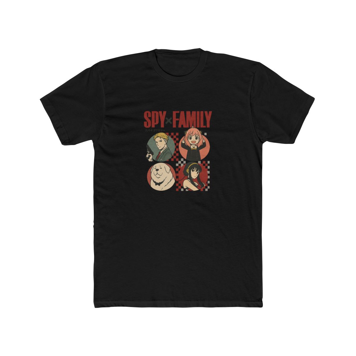 Spy x Family Forger Family Pixel Grid T-Shirt - alternate angle 3, merchandise
