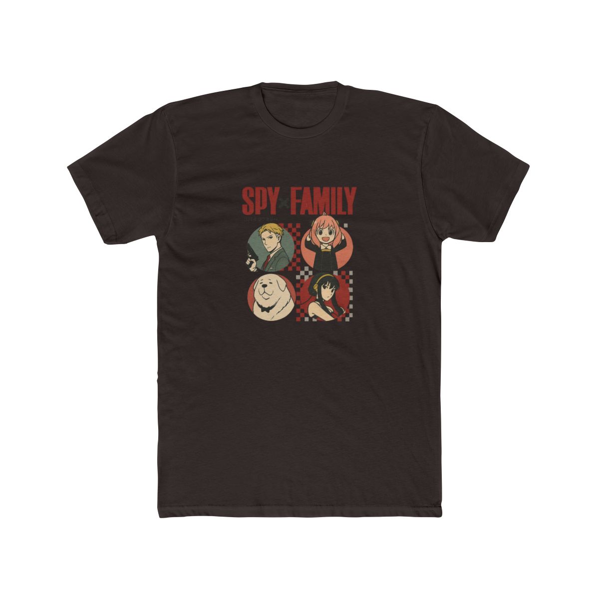 Spy x Family Forger Family Pixel Grid T-Shirt - alternate angle 2, merchandise
