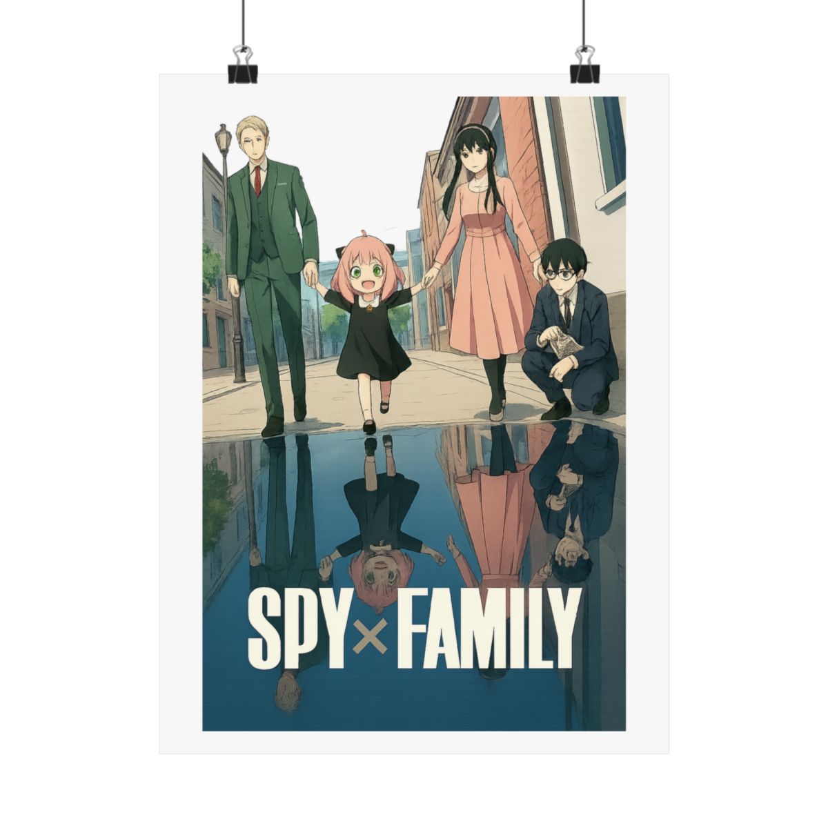 Spy x Family Key Art Poster | Minimalist Anime Wall Print
