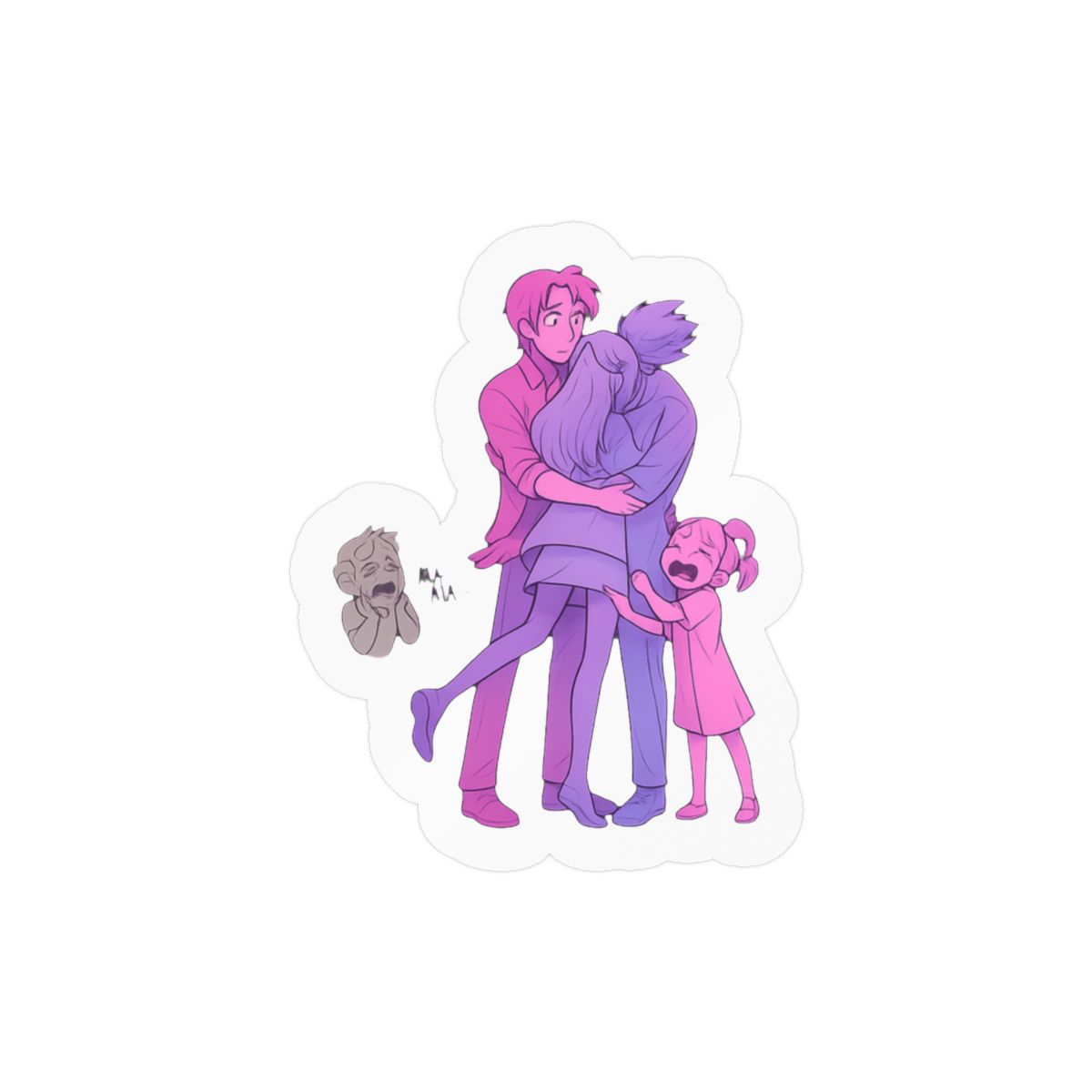 Family Reunion Sticker | Funny Vinyl Decal - alternate angle 1, merchandise
