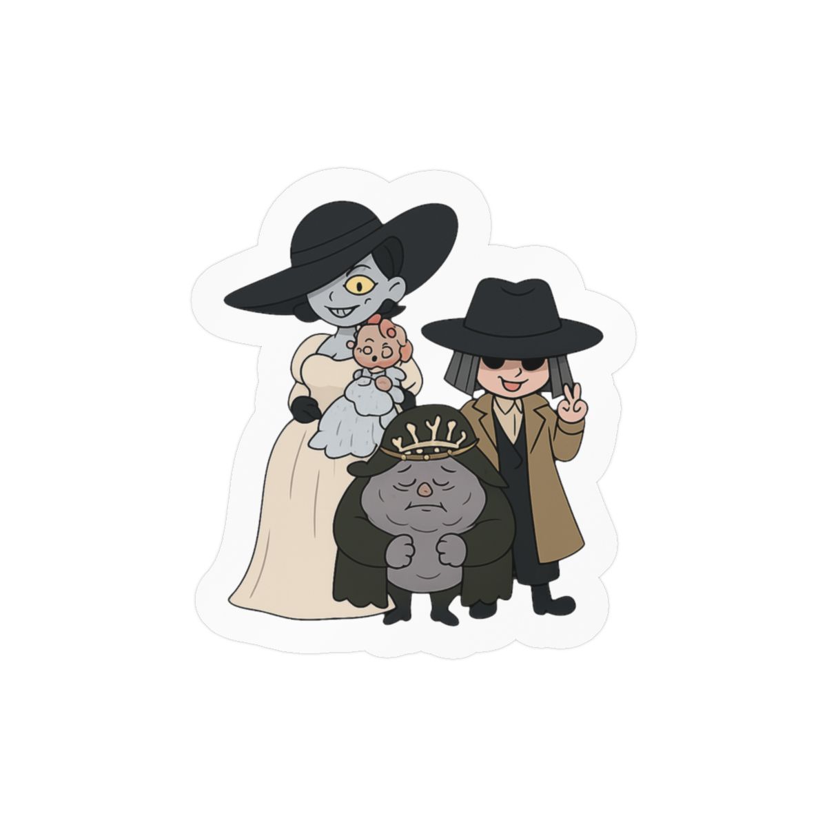 Resident Evil Village Lords Bold Vinyl Stickers - Official Stickers merchandise