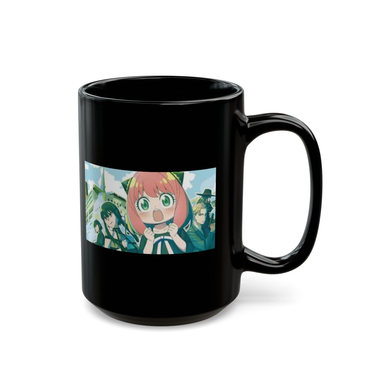 Spy x Family Black Mug #4 - alternate angle 5, merchandise