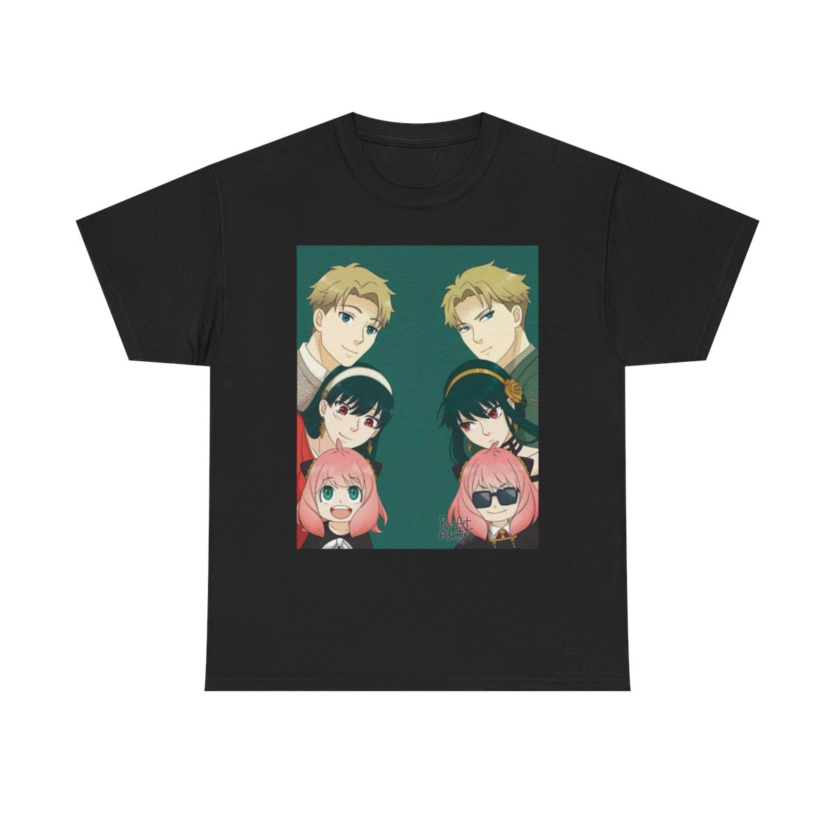 Anime Squad Portrait Tee | Cute Pink-Haired Girl & Blonde Characters Spy x Family - Official apparel merchandise